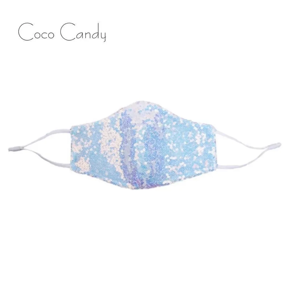 🆕Luxury Purple Sequin Face Mask